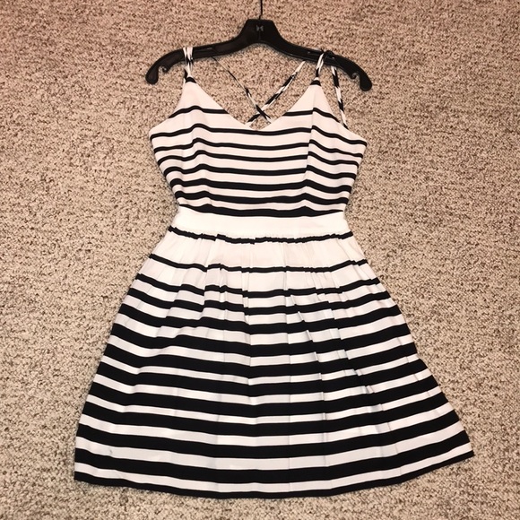 DV Black & White Striped Dress - Picture 3 of 9